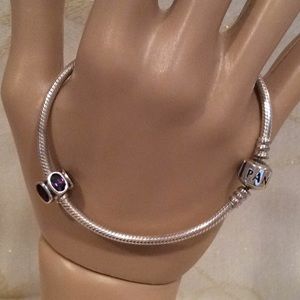 2/$60 NEW, AUTHENTIC “PANDORA” PURPLE BEAD